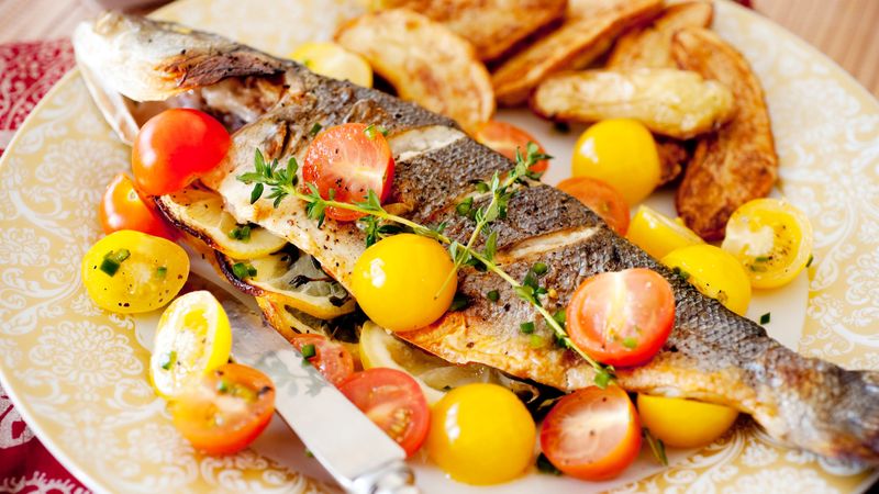 Greek Baked Fish with Tomatoes