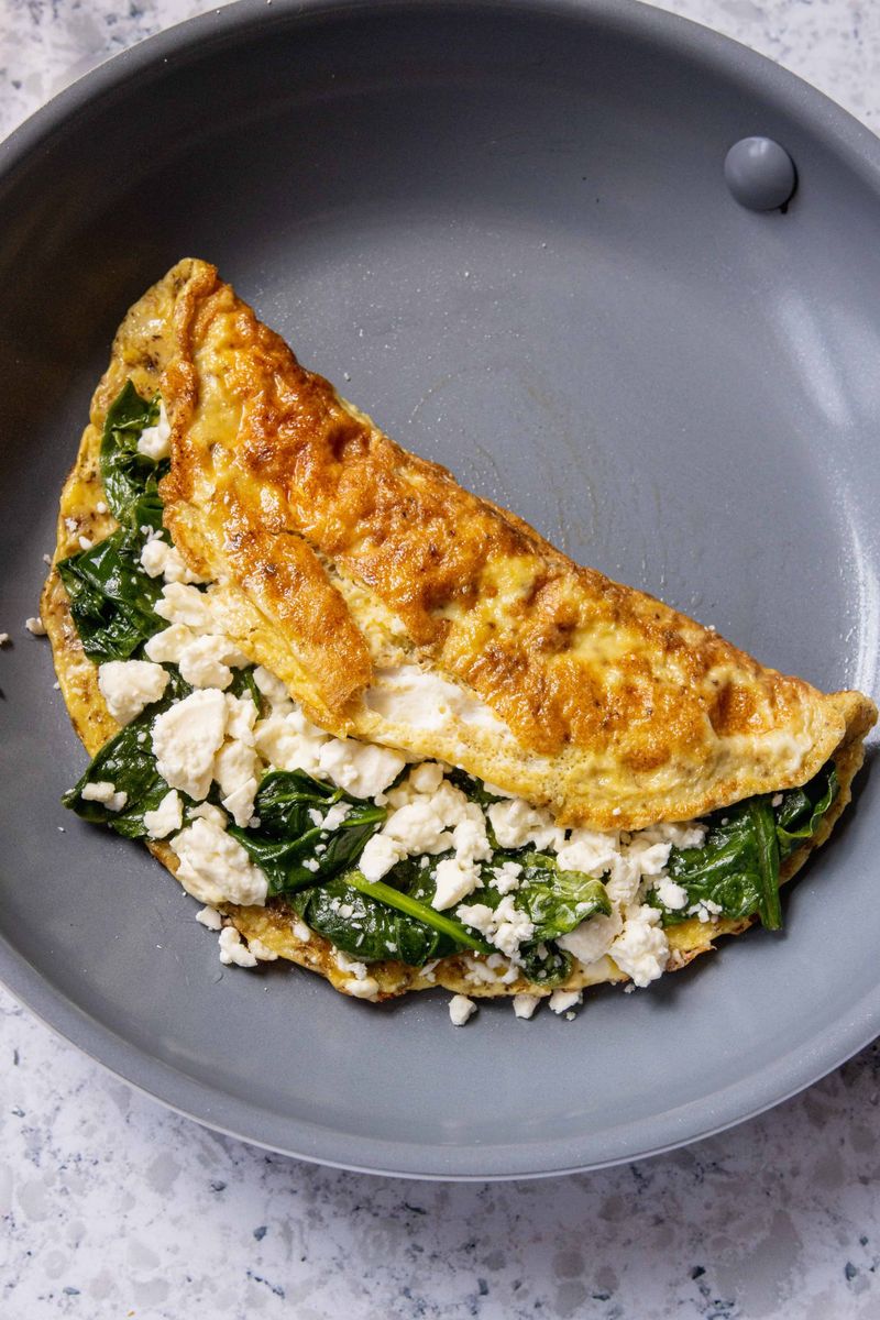 Spinach and Feta Omelette