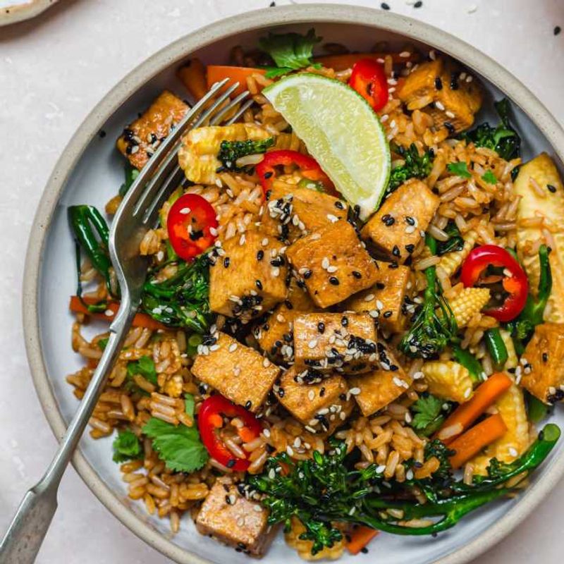 Edamame and Brown Rice Stir-Fry