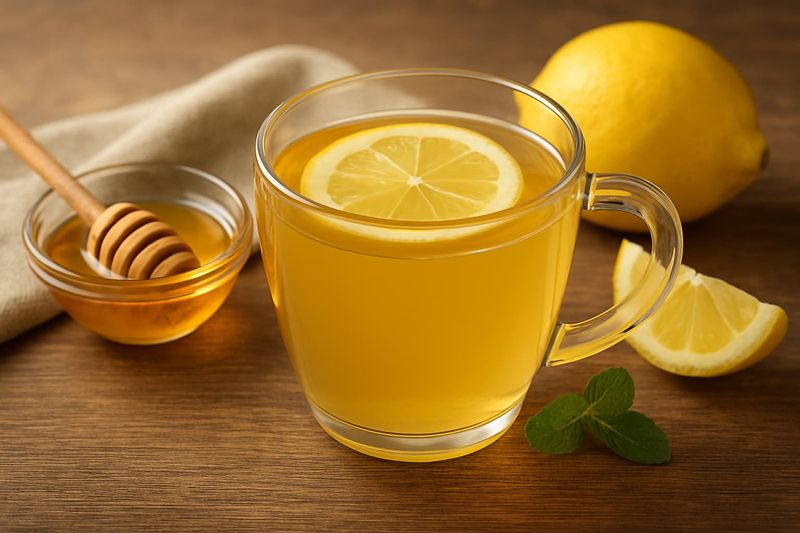 Warm Lemon and Honey Detox Tea