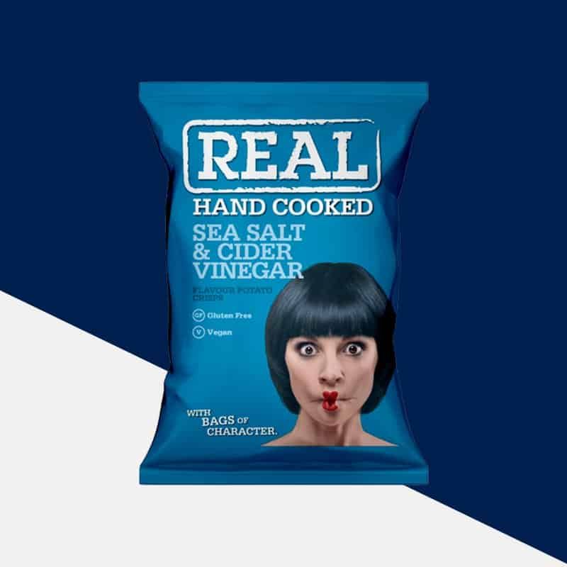Real Handcooked Crisps Sea Salt and Cider Vinegar