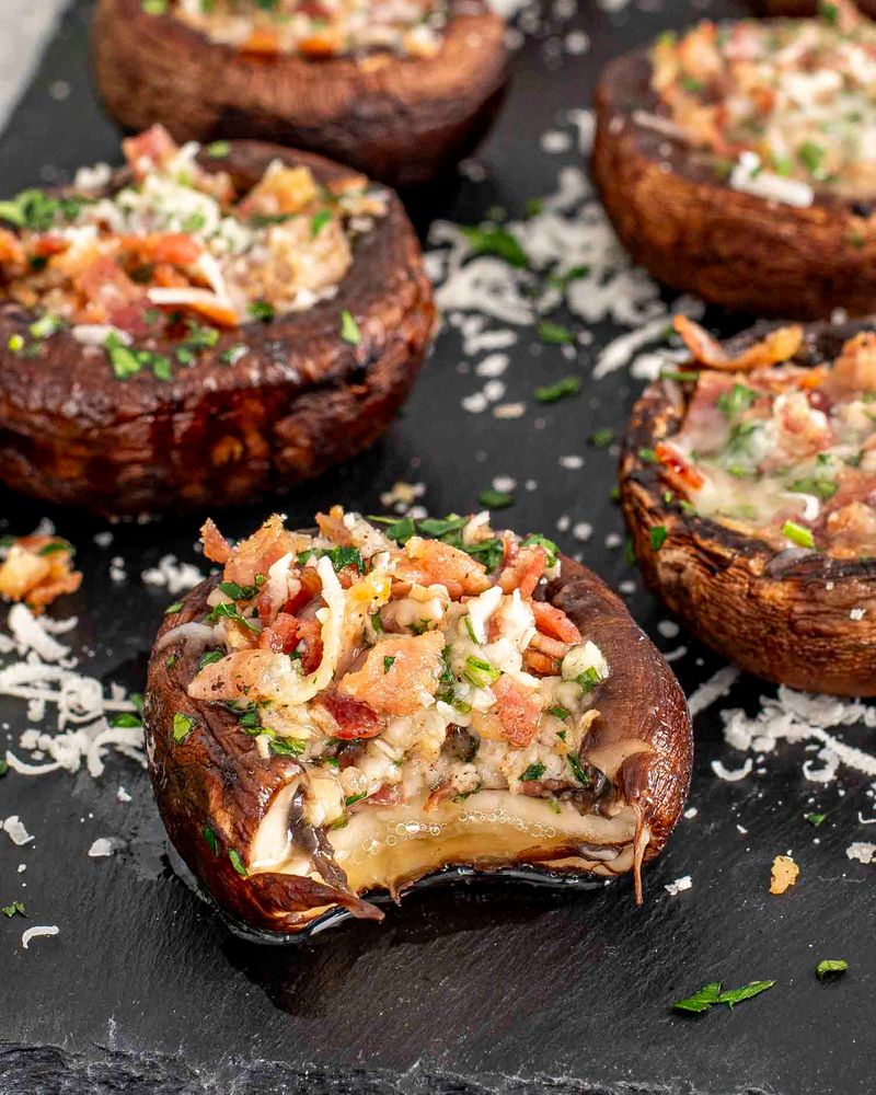 Bacon-Stuffed Mushrooms