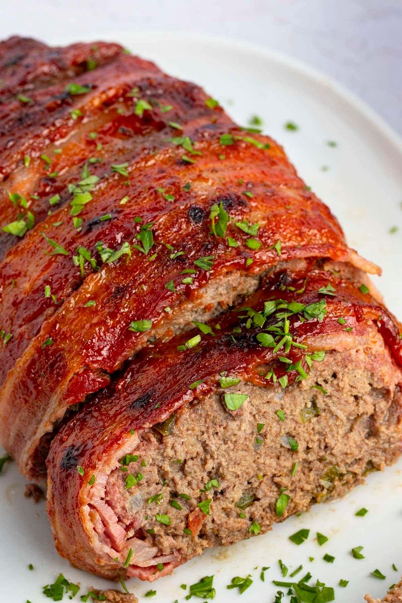 Bacon-Wrapped Meatloaf