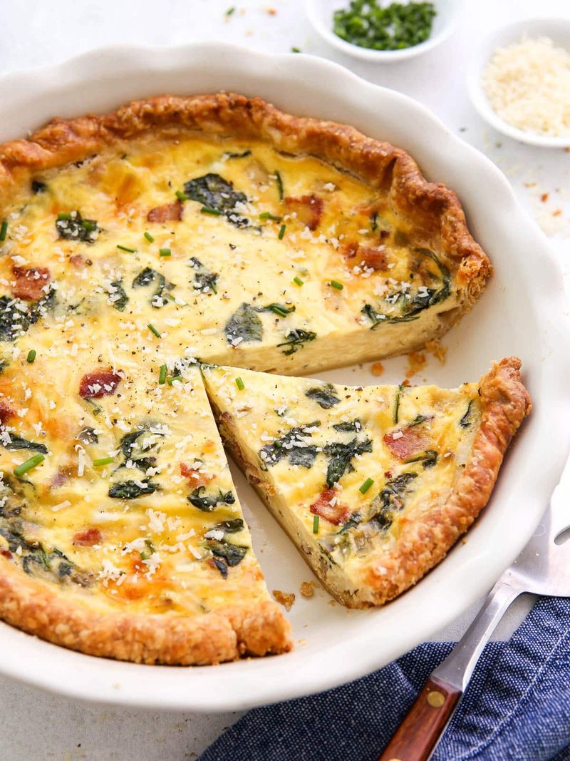 Bacon and Spinach Quiche