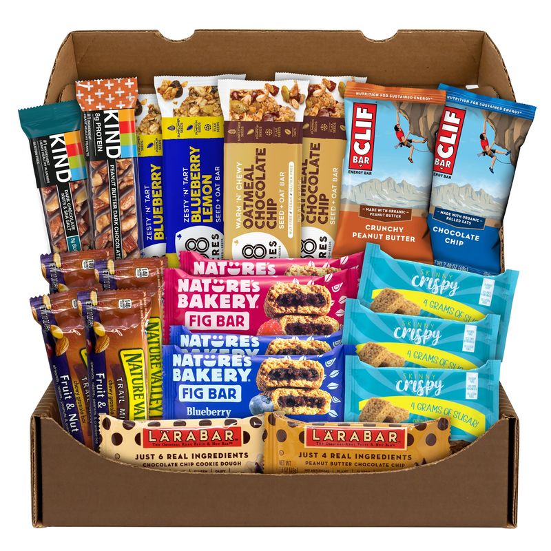 Protein Bar and Healthy Snack Box