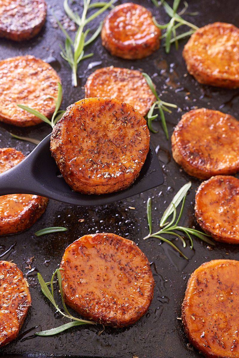 Crispy Baked Sweet Potato Rounds