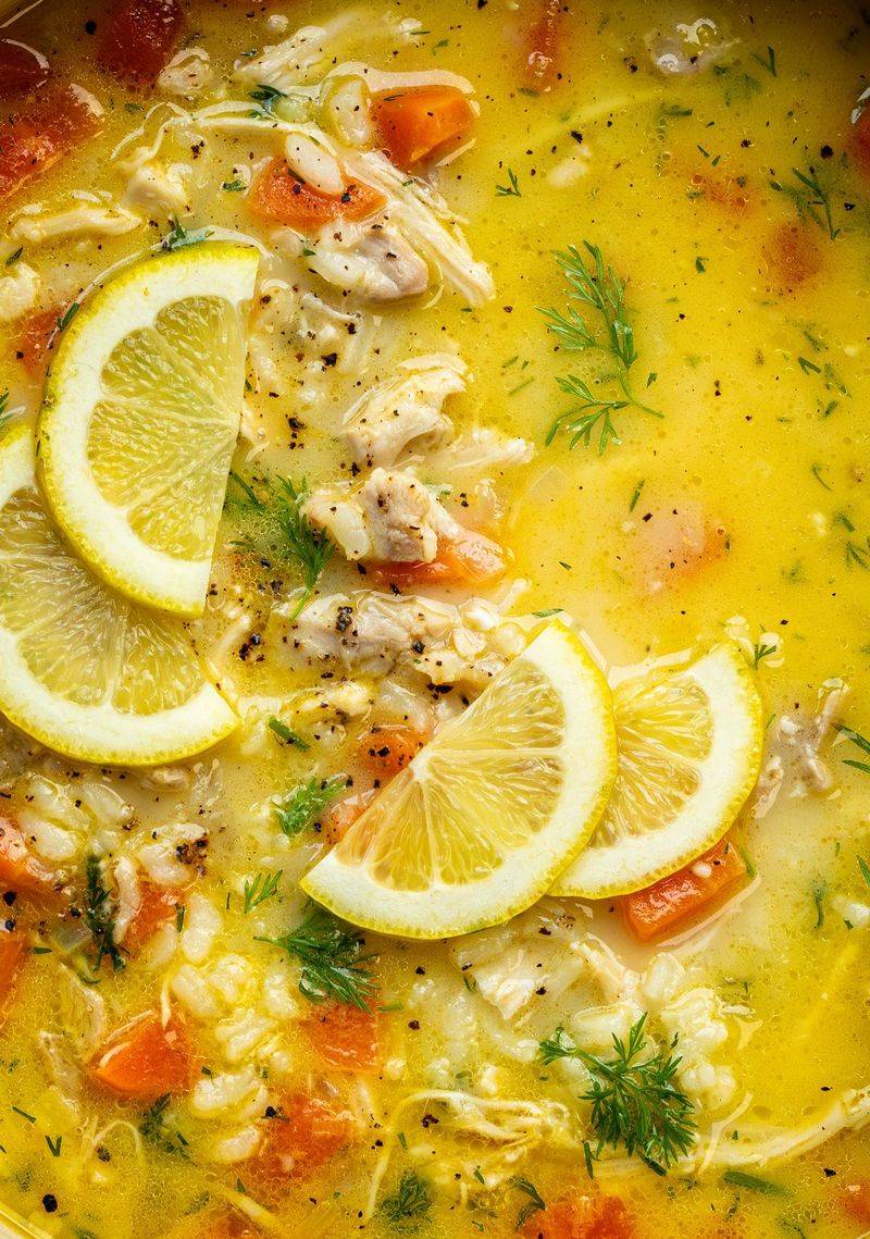 Chicken And Asparagus Soup With Lemon