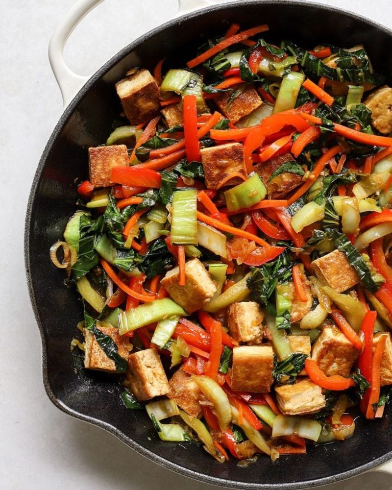 Tofu and Bok Choy Stir-Fry