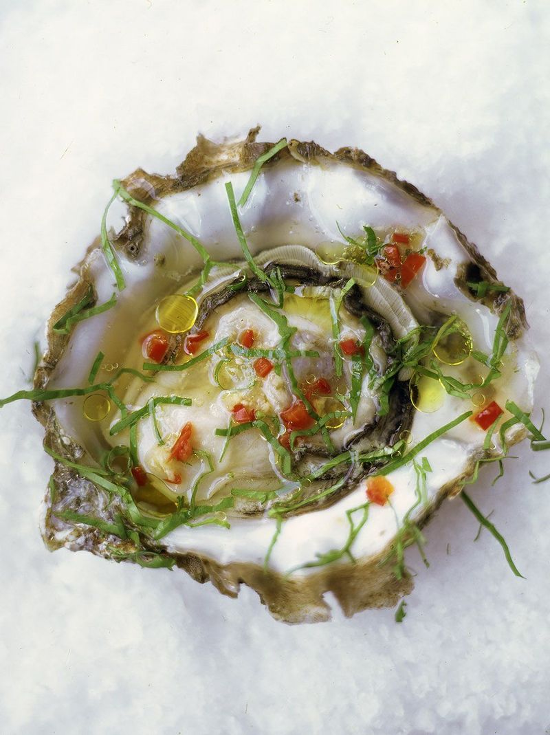 Oysters with Shallot Vinegar