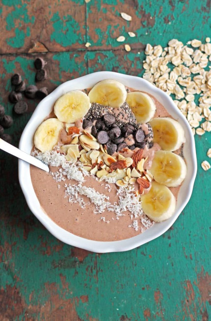 Peanut Butter Banana Protein Smoothie Bowl