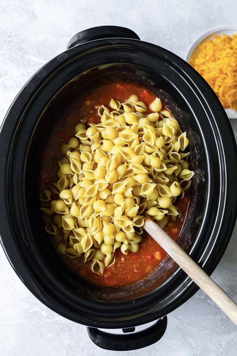 Slow Cooker Pasta Surprise