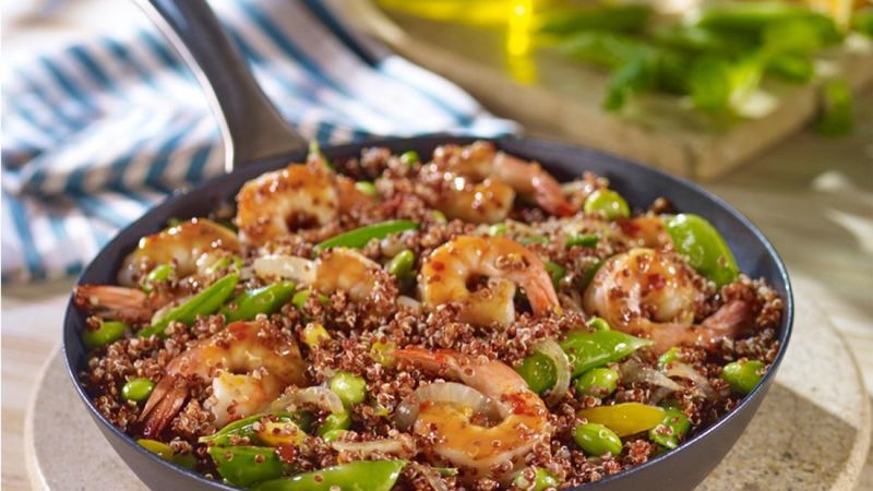 Quinoa Shrimp Stir-Fry