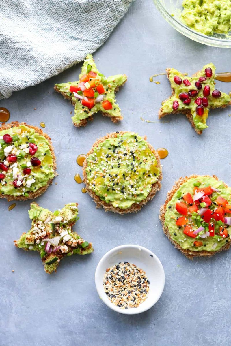 Mashed Avocado Toast Bites