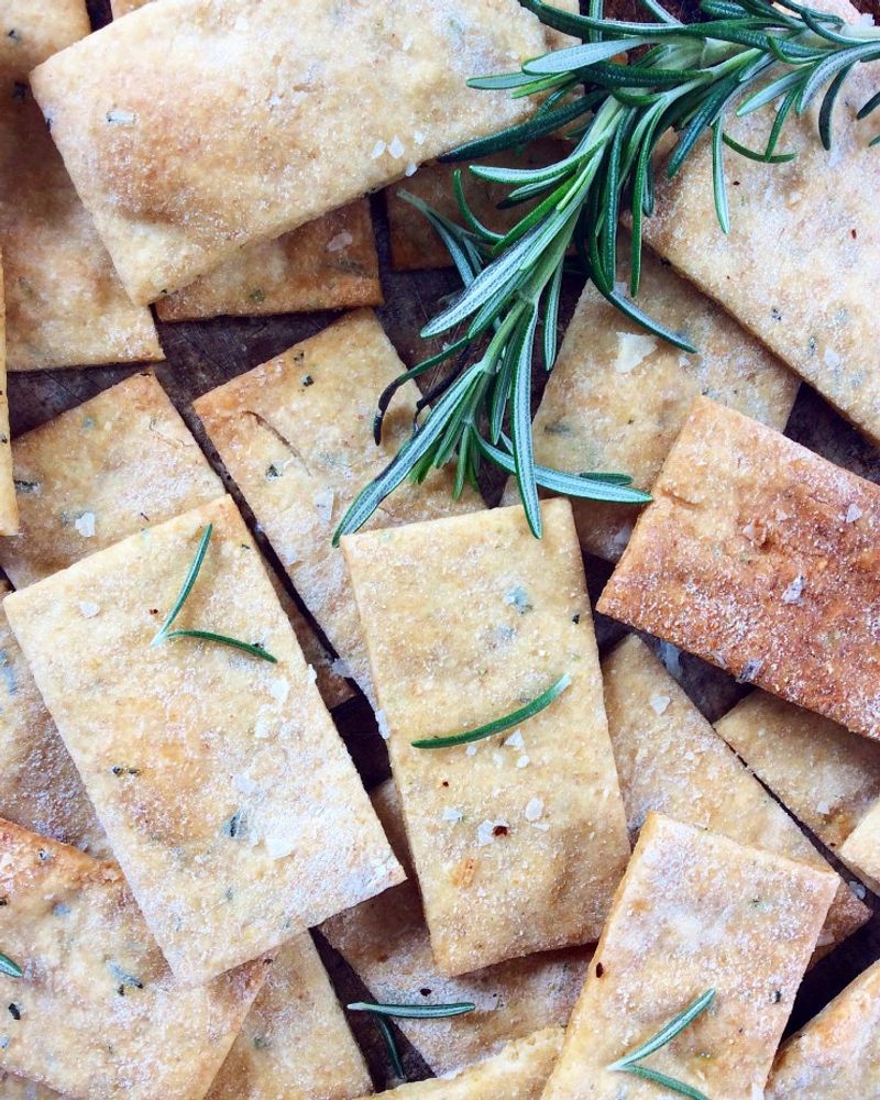 Rosemary Olive Oil Crackers