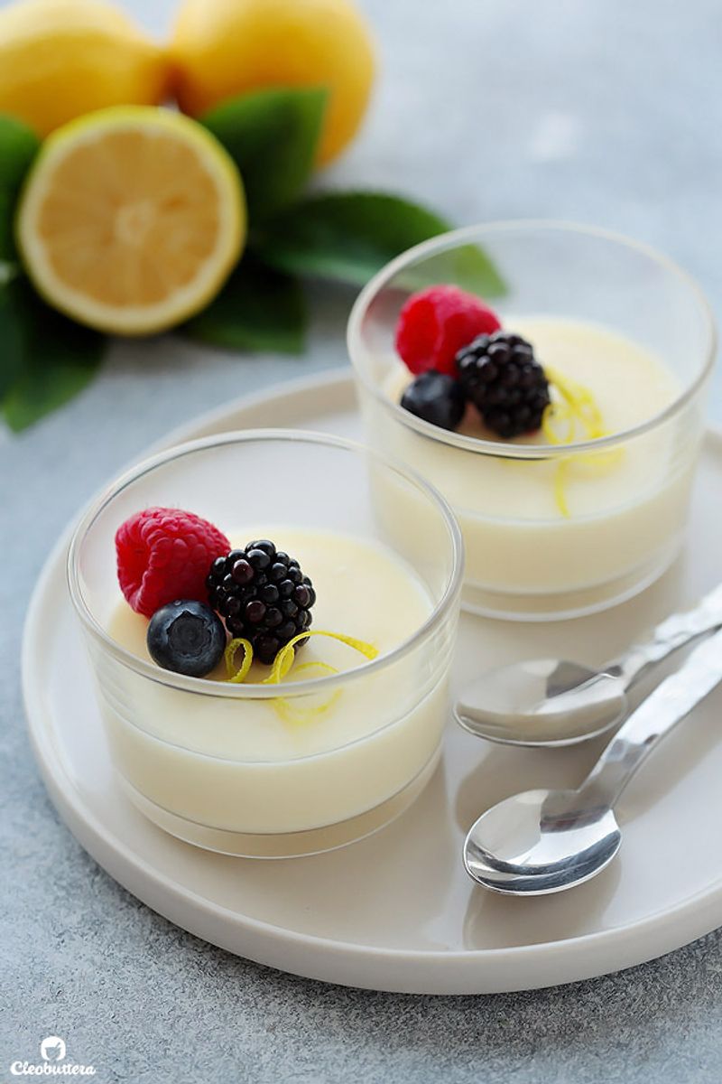 Lemon Posset with Candied Zest