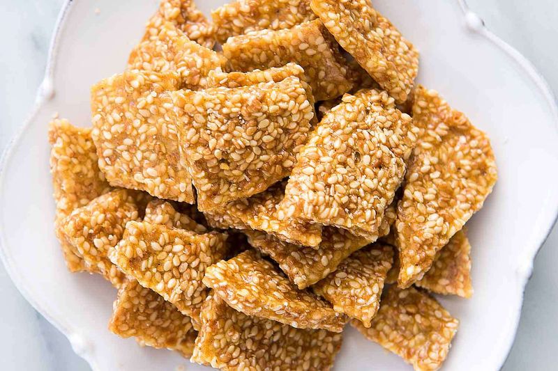 Making Sesame Brittle as a Sweet Treat
