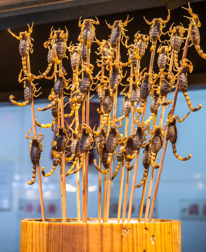 Scorpion Skewers - China