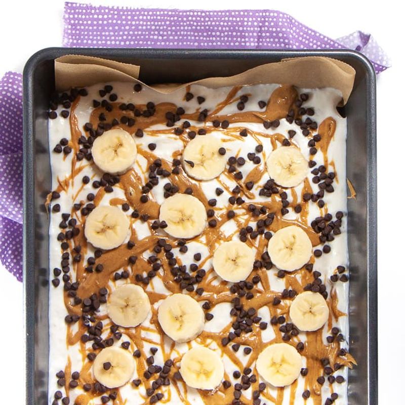 Banana Frozen Yogurt Bark