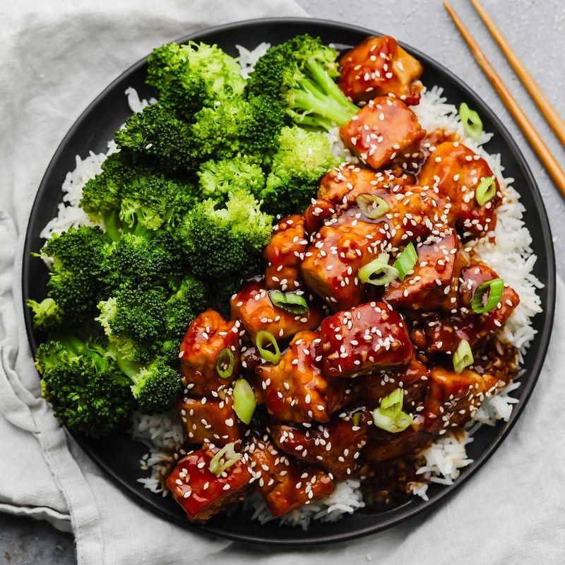 Teriyaki Tofu Stir-Fry with Broccoli