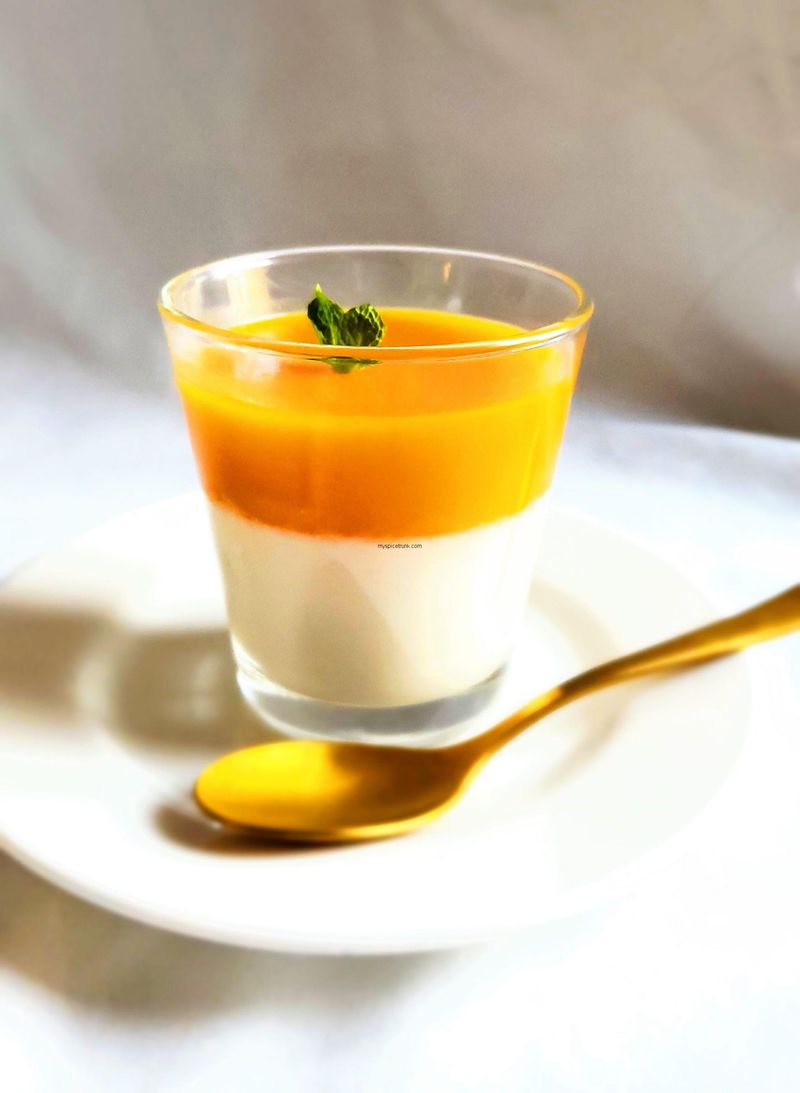 Mango Coconut Panna Cotta