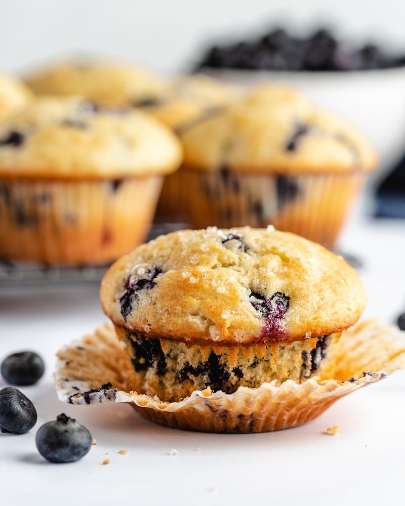 Blueberry Greek Yogurt Muffins