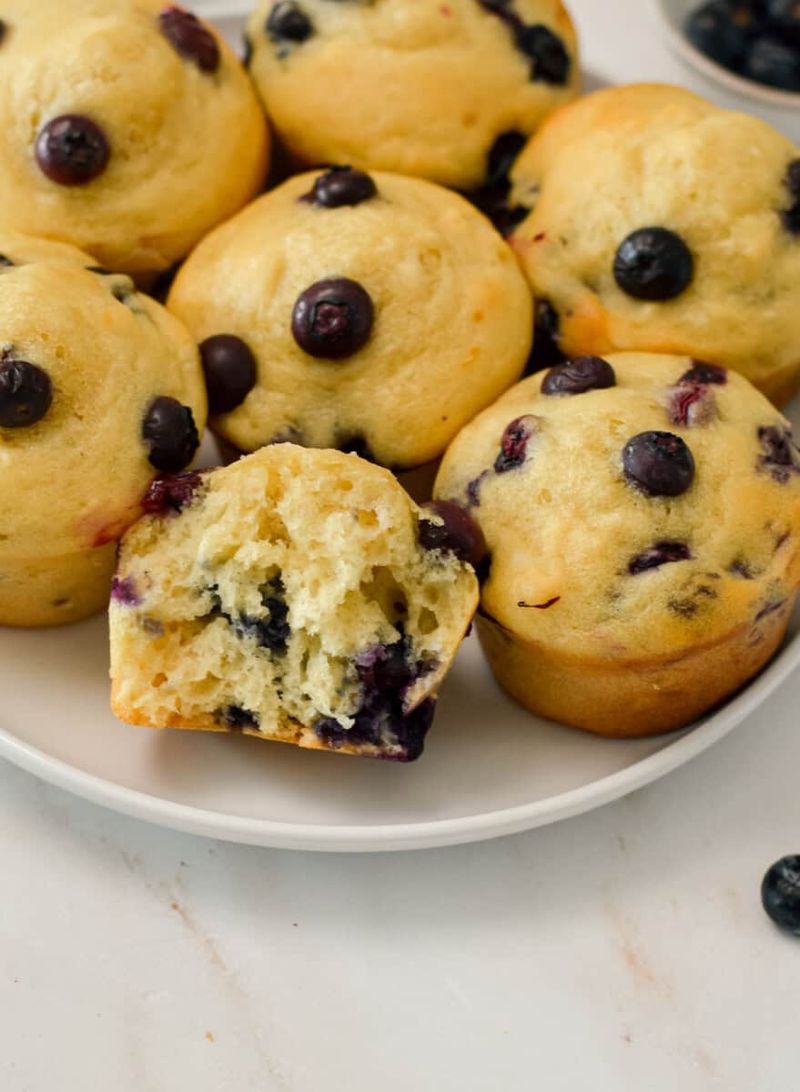 Blueberry Greek Yogurt Muffins