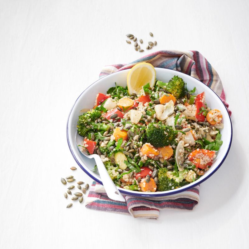 Herbed Quinoa and Roasted Vegetable Plate