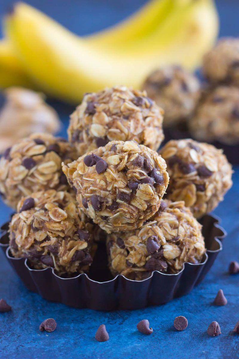 Banana Peanut Butter Bites