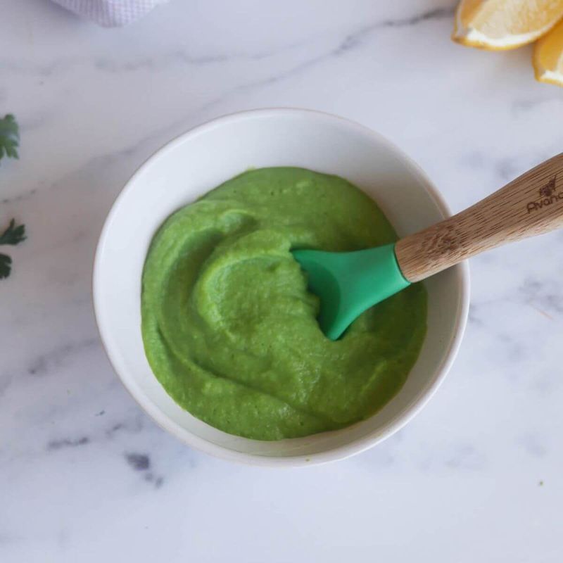 Pea and Spinach Puree