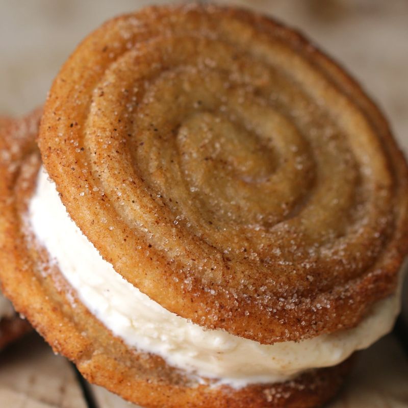 Churro Ice Cream Sandwich (USA/Mexico Fusion)