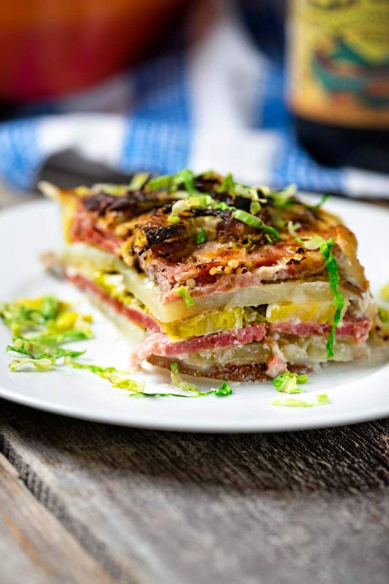 Corned Beef And Potato Bake