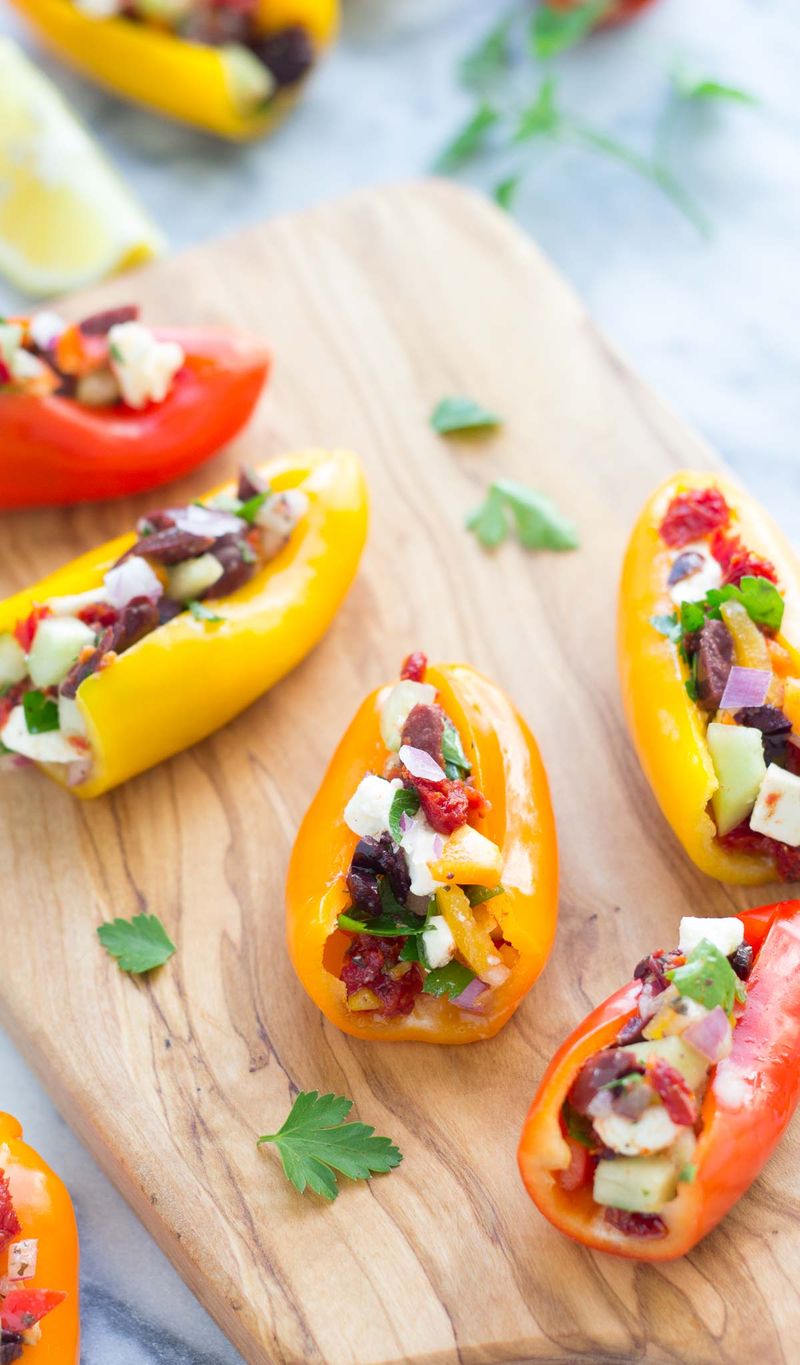 Mediterranean Stuffed Mini Peppers