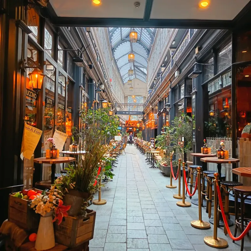 Colonnades Café, Cardiff Arcade, Wales