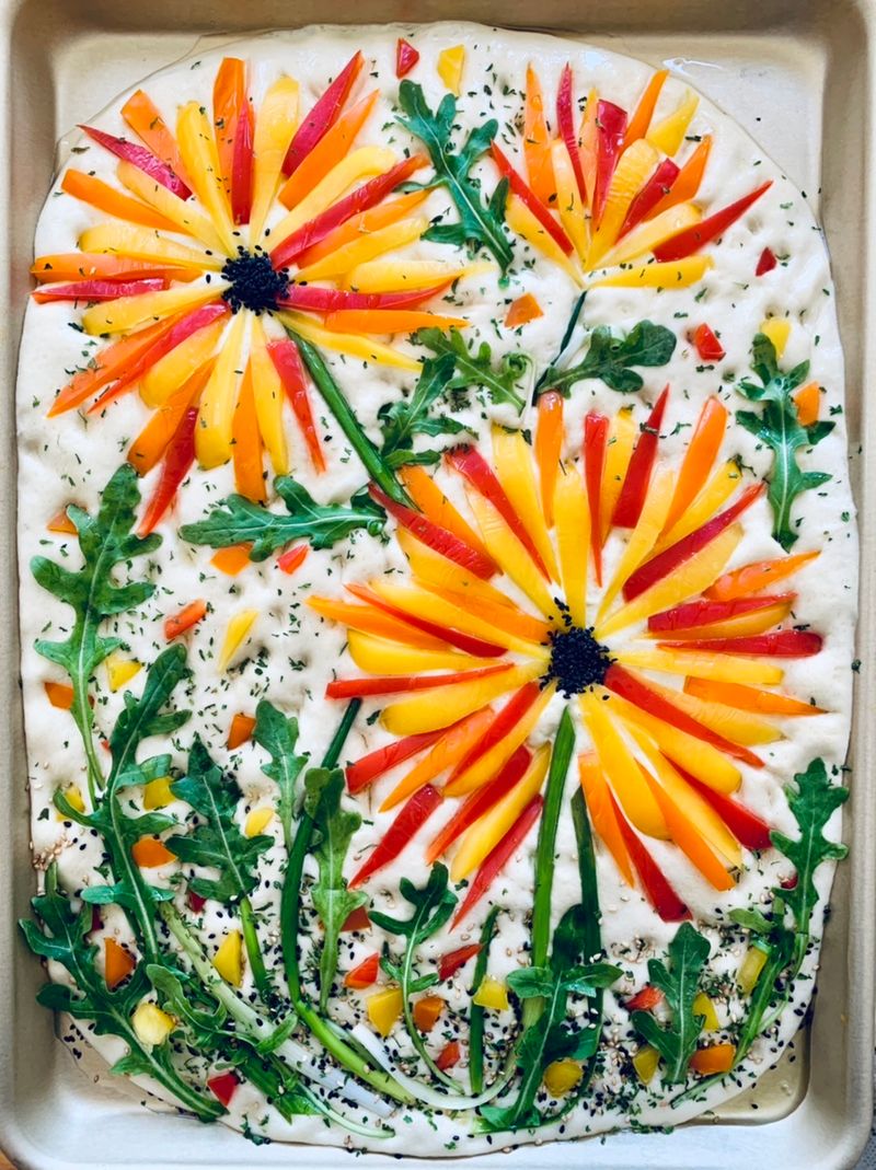 Homemade Focaccia Art