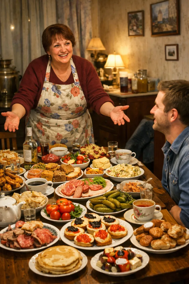 Do Not Eat Before the Host in Russia