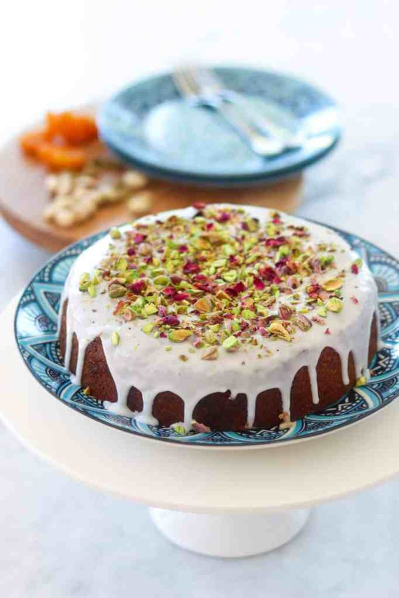 Pistachio Rosewater Cake