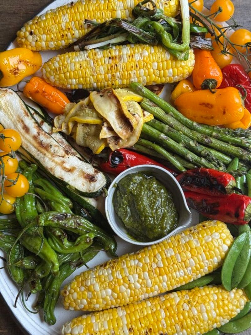 Grill Corn and Vegetables for Smoky Flavor