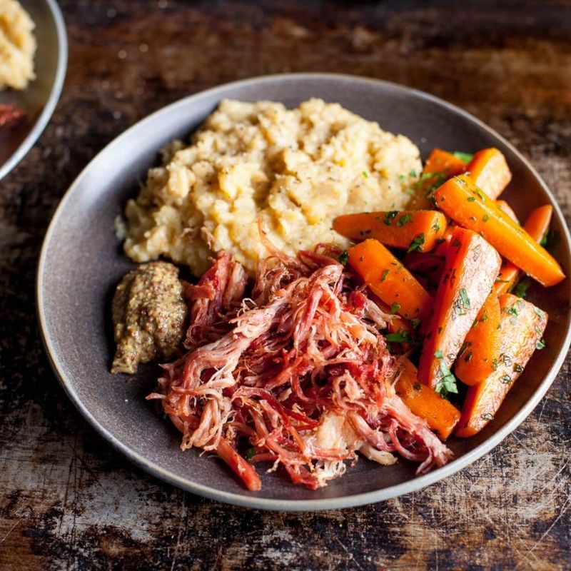 Pease Pudding with Sausage