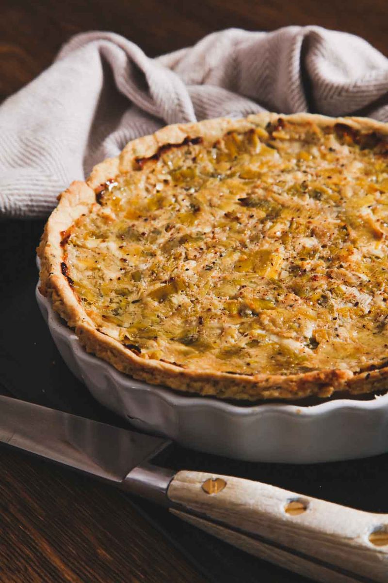 Leek and Cheddar Tart