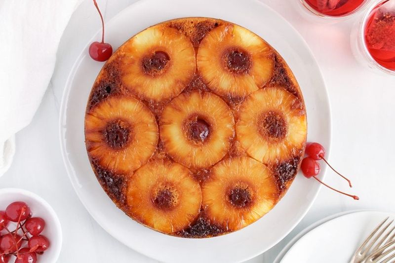 Caramelized Pineapple Upside-Down Cake