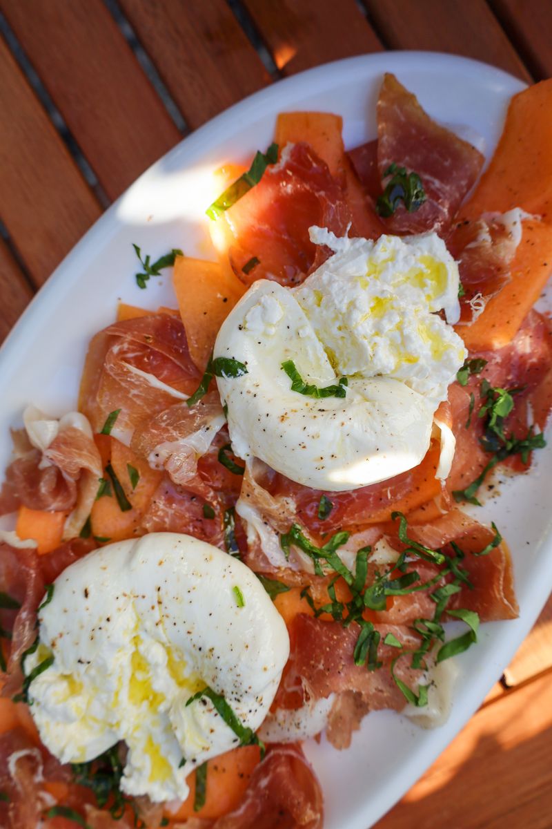 Prosciutto and Melon Platter with Burrata
