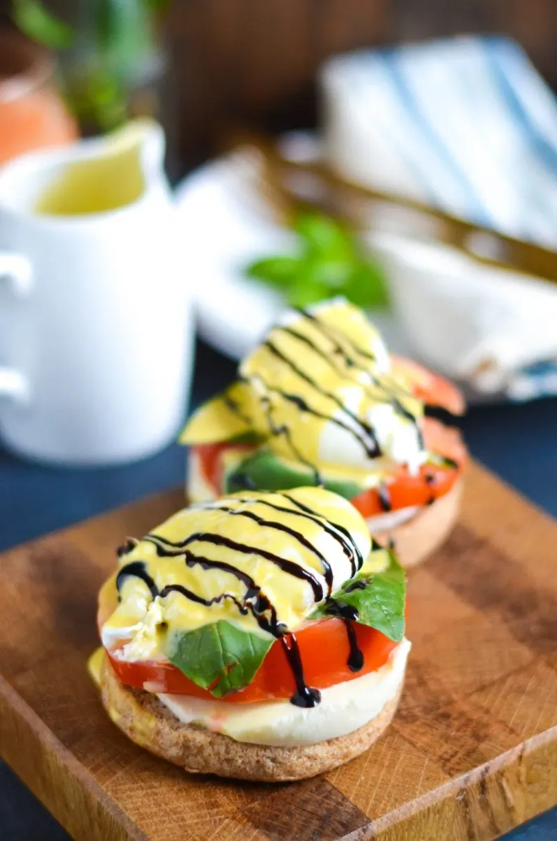 Caprese Eggs Benedict