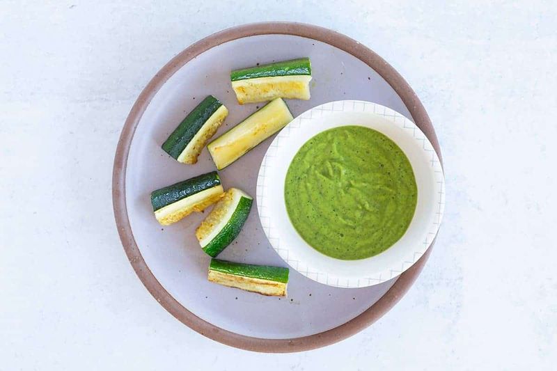 Zucchini and Pea Puree