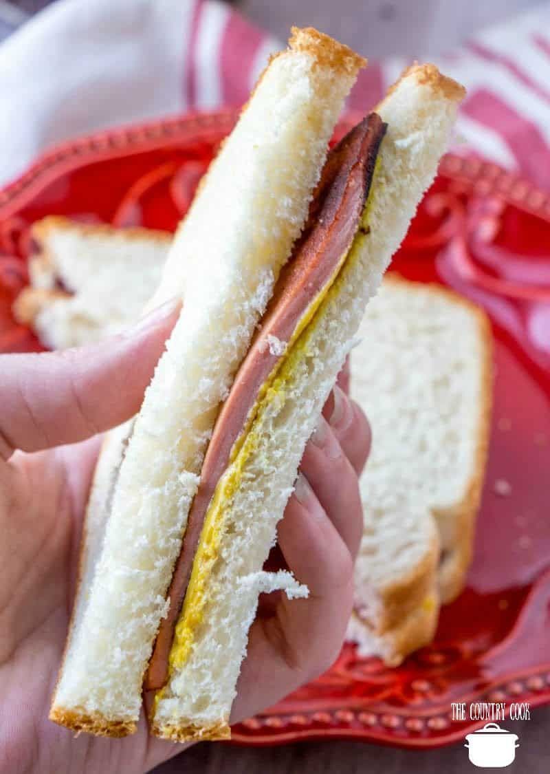 Fried Bologna Sandwich