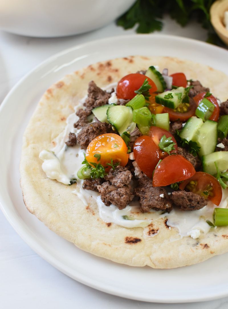 Spicy Lamb and Feta Tacos