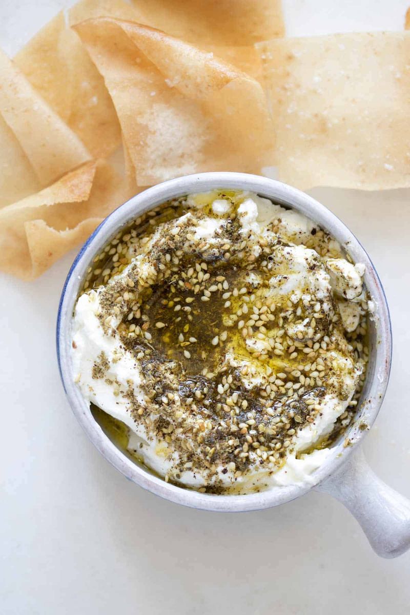 Greek Yogurt with Olive Oil and Za'atar