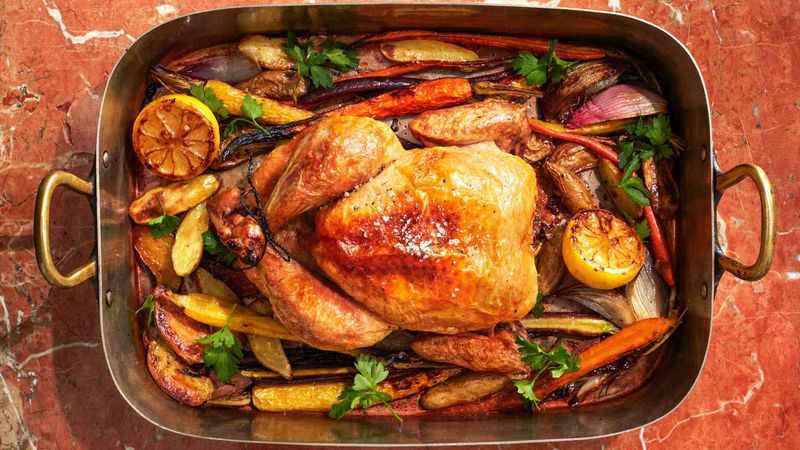 One-Pan Roasted Chicken and Vegetables