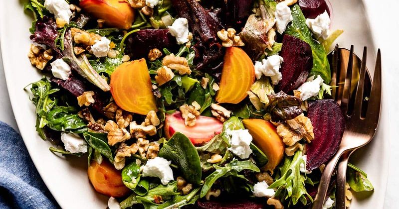 Roasted Beet and Goat Cheese Salad
