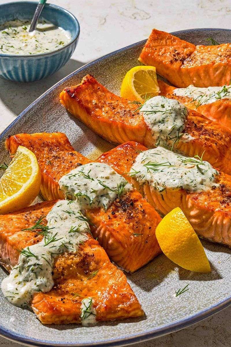 Baked Salmon with Lemon and Dill