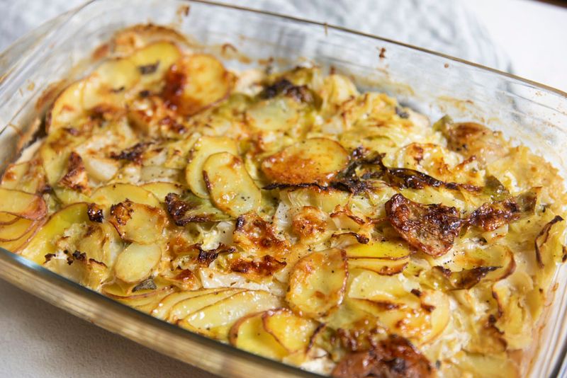 Cabbage and Potato Gratin